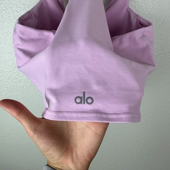 Alo Yoga Airbrush Real Bra Tank M Medium Support Athletic Activewear Athleisure - Picture 9 of 9